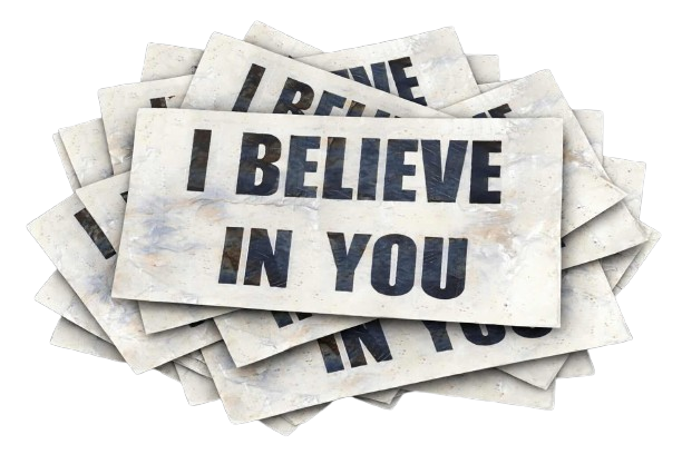 Stack of belief signs